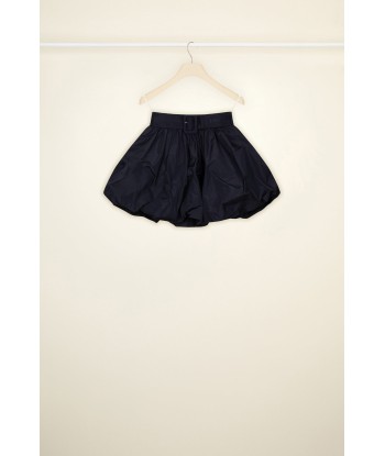 Mini bloomer belted skirt in eco-friendly faille pas cheres