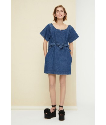 Bow denim minidress Venez découvrir notre 