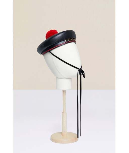 Faux leather sailor hat vous aussi creer 