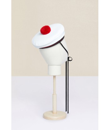 Sailor Hat - Ivory brillant des détails fins