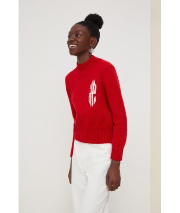 Cropped intarsia logo jumper Véritable concentré