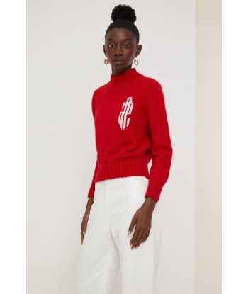 Cropped intarsia logo jumper Véritable concentré