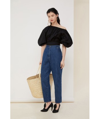 Volume poplin crop top de l' environnement