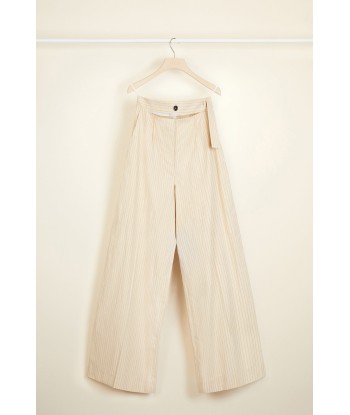 Loose belted seersucker trousers 2 - 3 jours ouvrés.