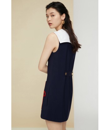 Sailor summer wool dress solde