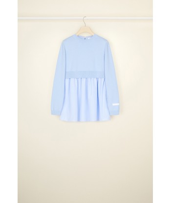 Mix Poplin Jumper - Sky Blue Venez acheter