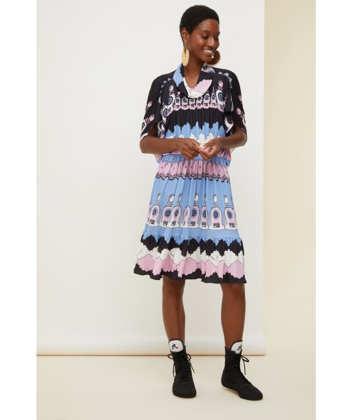 Printed jersey smock dress vente chaude votre 