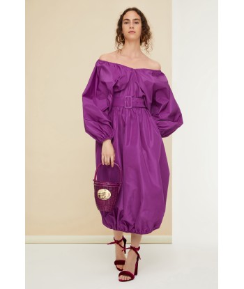 Belted maxi dress in eco-friendly faille Le MVP de beaucoup