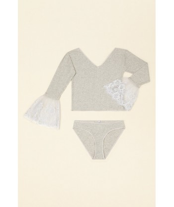 BASERANGE COLLABORATION LACE SET - Grey En savoir plus