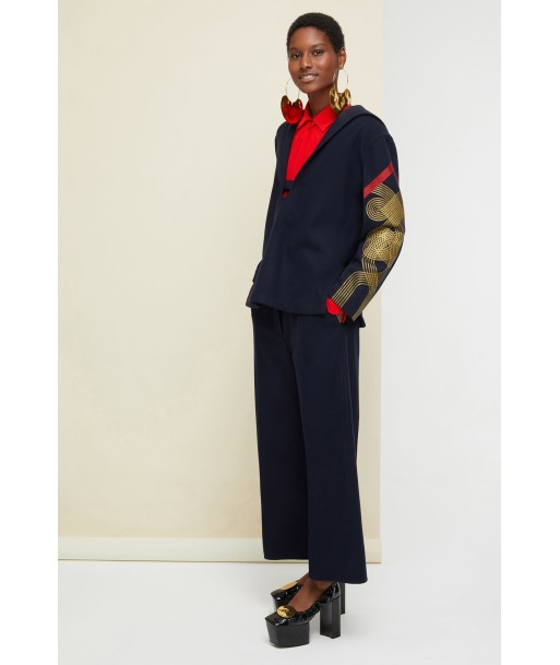 Embroidered wool and cashmere sailor tunic 50% de réduction en Octobre 2024