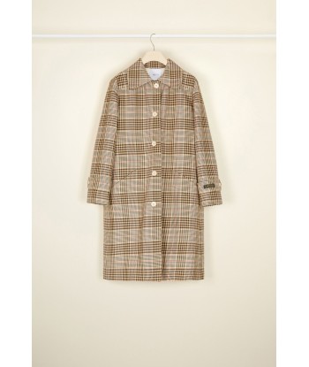 Tartan cotton overcoat acheter