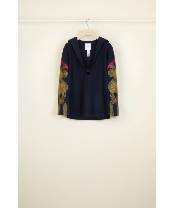 Embroidered wool and cashmere sailor tunic 50% de réduction en Octobre 2024