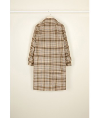 Tartan cotton overcoat acheter