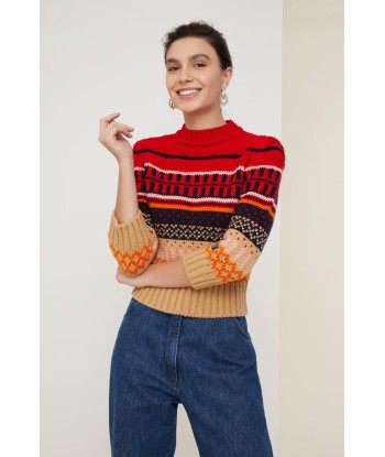 Cropped jacquard jumper En savoir plus