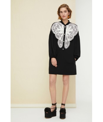 Lace bib dress de pas cher