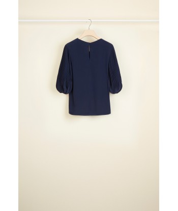 Cut Bow Top - Navy Pour