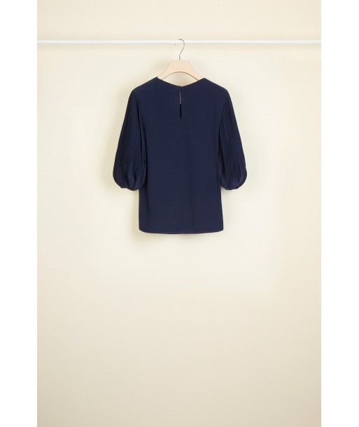 Cut Bow Top - Navy Pour