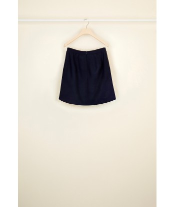 Wool and cashmere tulip skirt brillant des détails fins