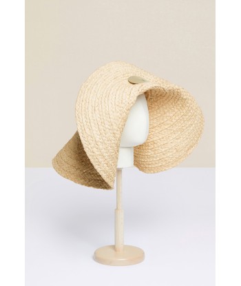 Embellished oversized woven hat l'évolution des habitudes 