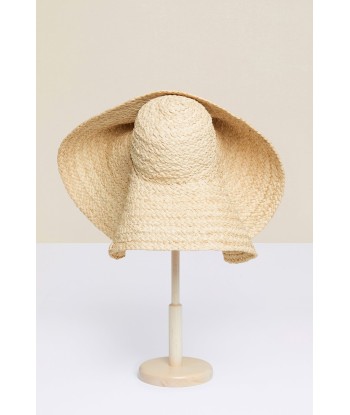 Embellished oversized woven hat l'évolution des habitudes 