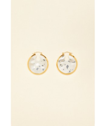 Hammered brass hoop earrings En savoir plus