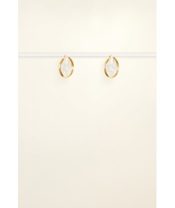 Hammered brass hoop earrings En savoir plus