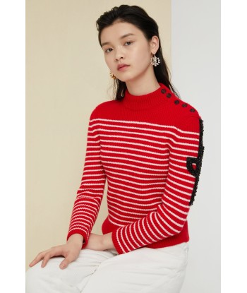 Iconic jewelled Breton jumper suggérées chez