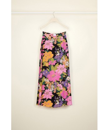 Printed crepe midi skirt du meilleur 