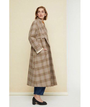 Tartan gabardine trenchcoat shop