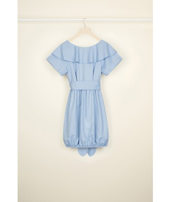 Wrap back cotton bubble dress acheter